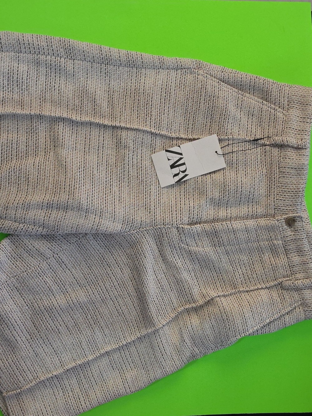 Zara Men's Light Gray Knit Shorts
